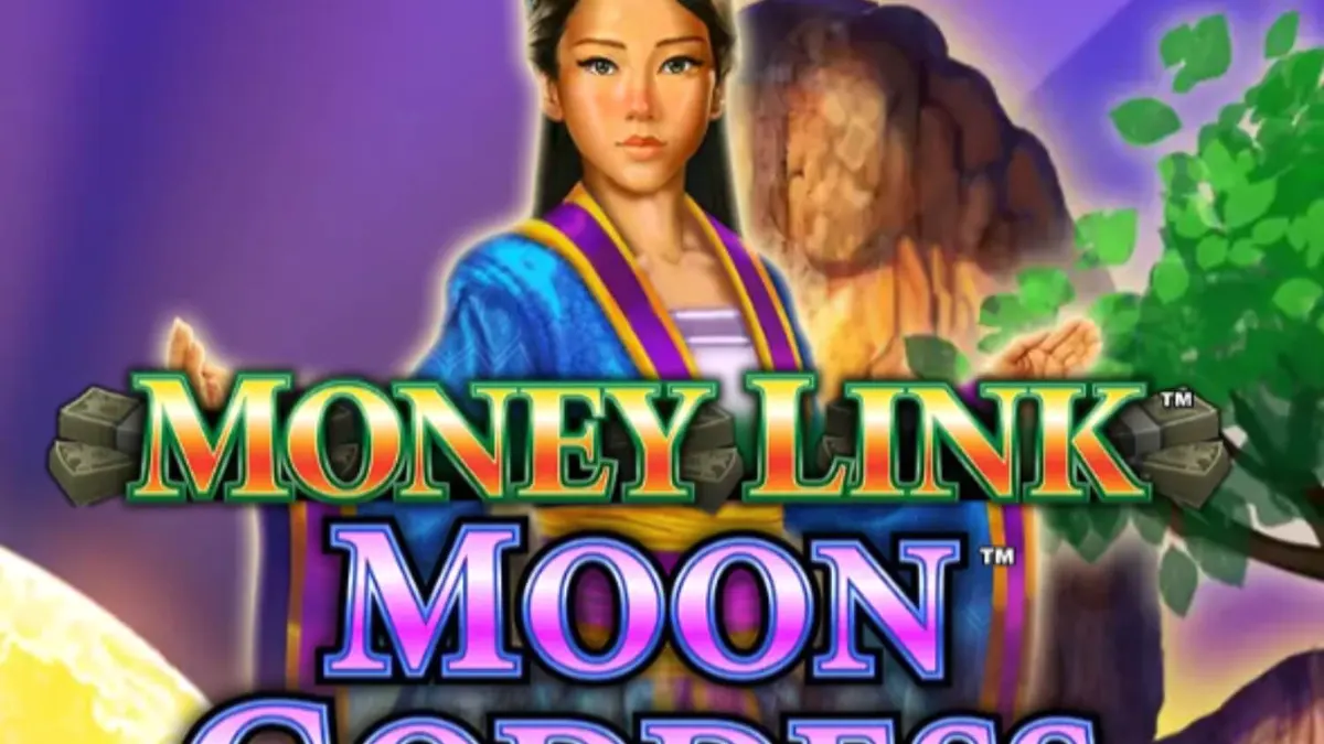 Money Link Moon Goddess slot game interface na may mga simbolo ng Asian mythology